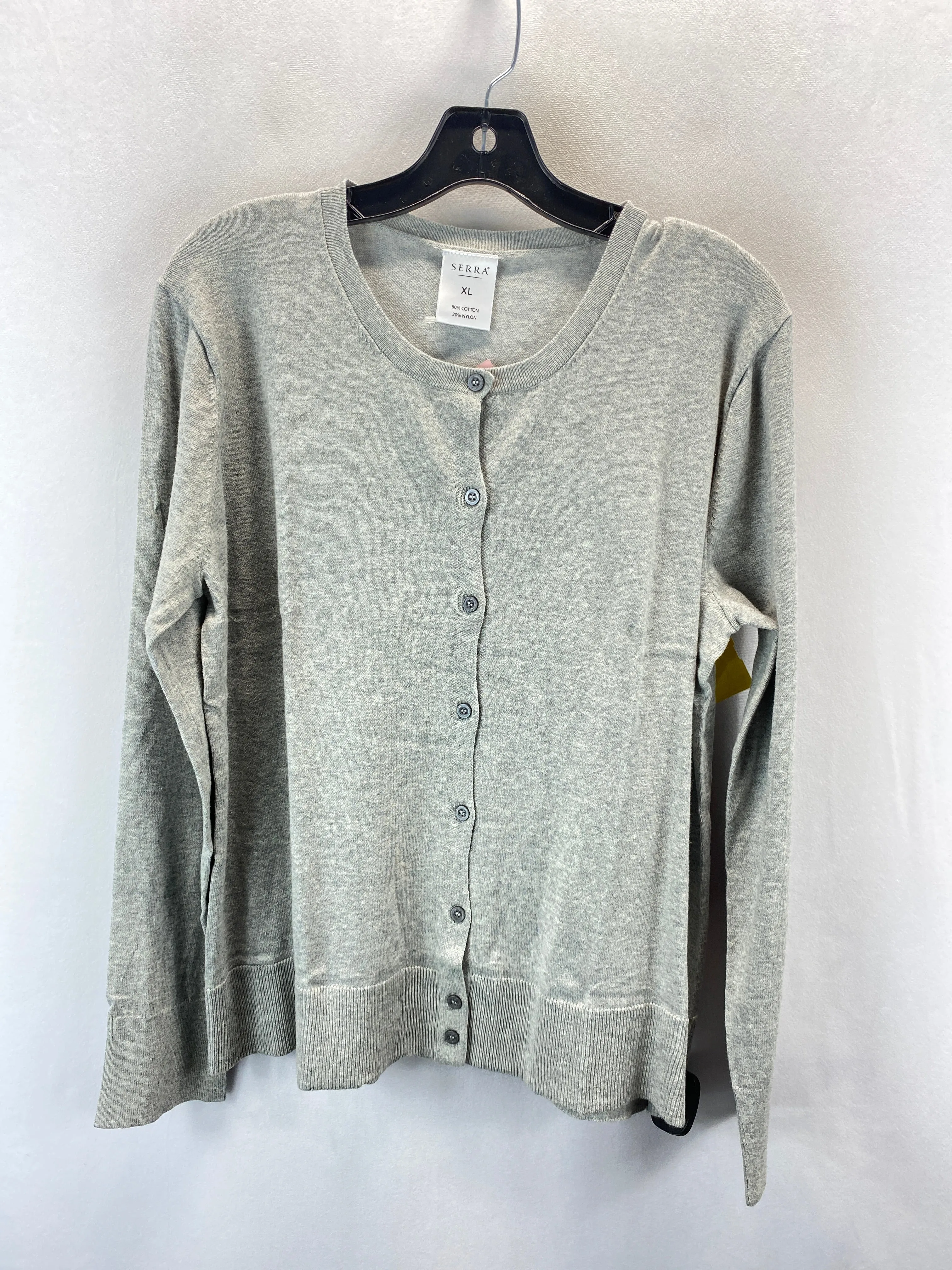 Cardigan By Serra In Grey, Size: Xl