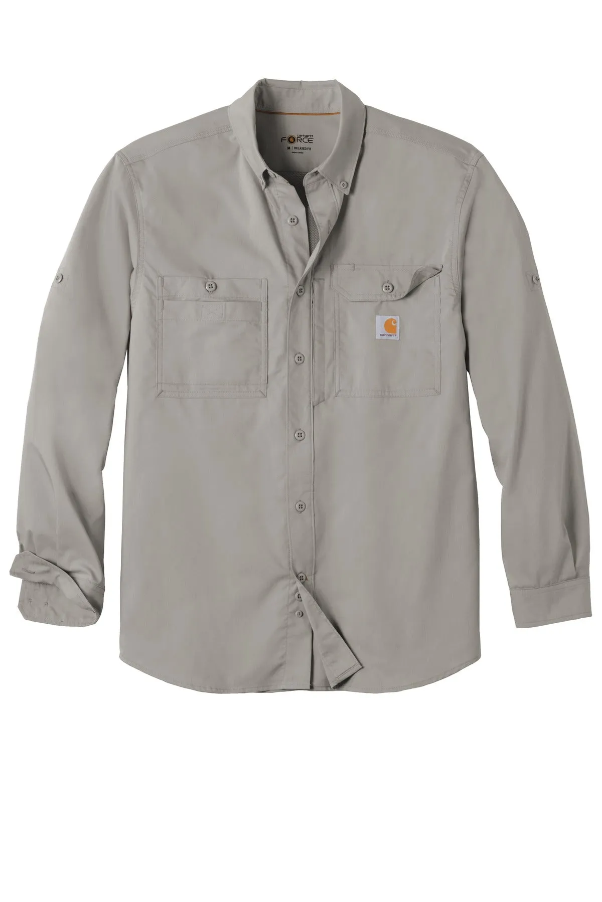 Carhartt Force Ridgefield Solid Long Sleeve Shirt. CT102418