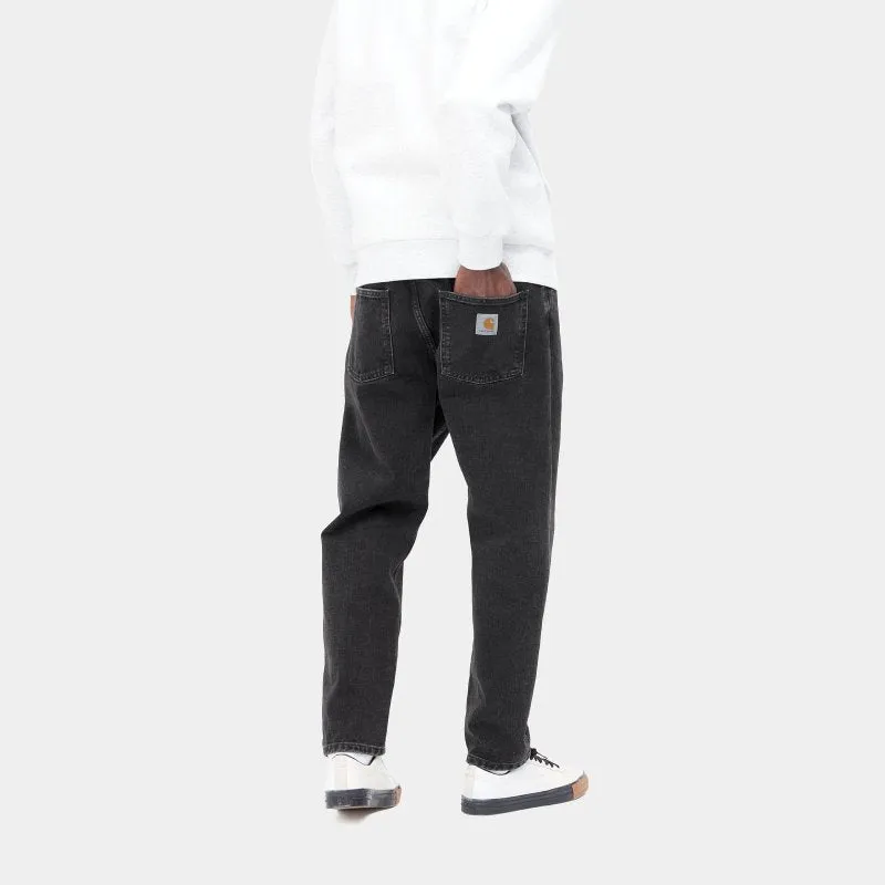 CARHARTT WIP NEWEL PANT BLACK STONE WASHED