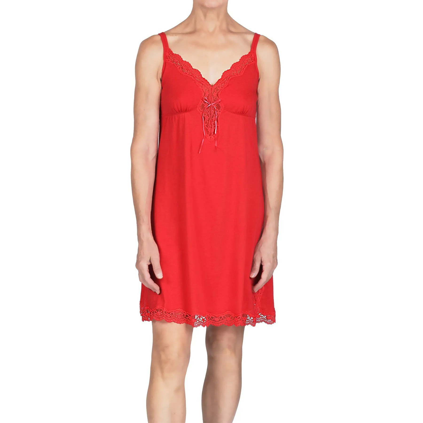 Carmen Chemise - Coral Red