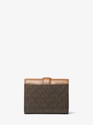 Carmen Medium Logo and Faux Leather Wallet