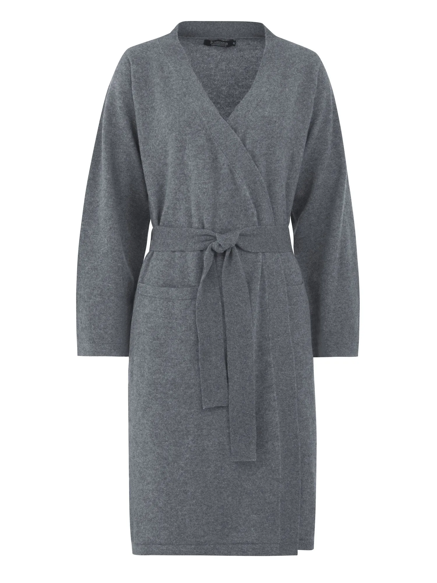 Cashmere robe "Classic" - dark grey