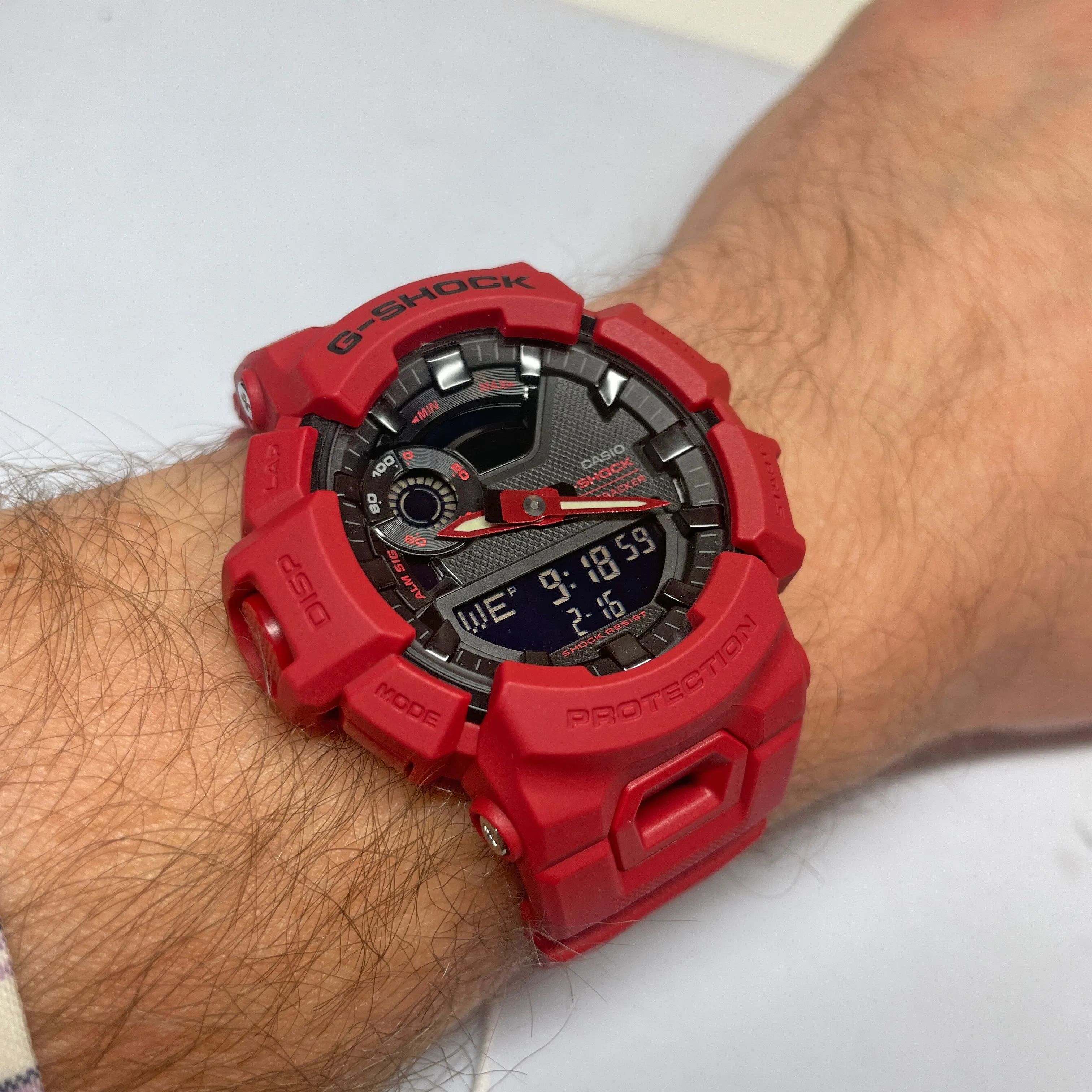 Casio G-Shock Burning Red Black StepTracker Watch GBA900RD-4A