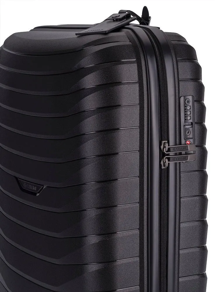 Cellini Grande 4 Wheel Carry-on Trolley Case | Black