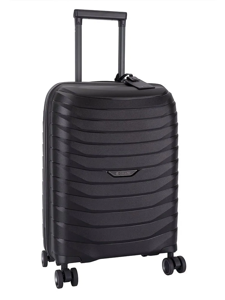 Cellini Grande 4 Wheel Carry-on Trolley Case | Black