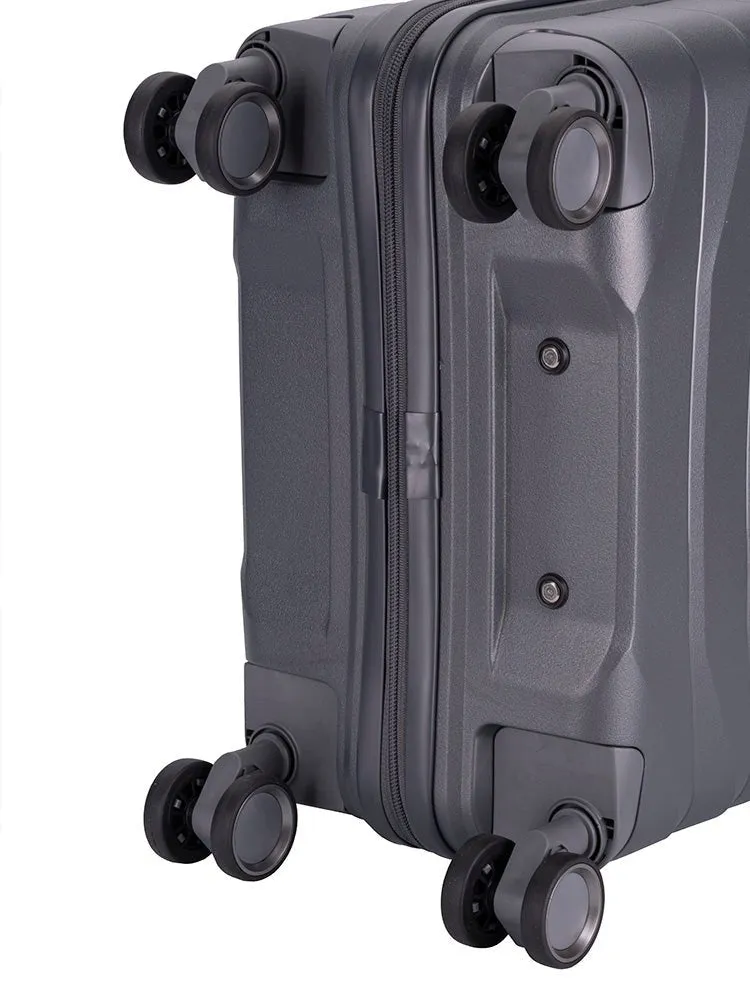 Cellini Grande 4 Wheel Carry-on Trolley Case | Dark Grey