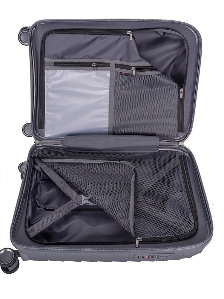 Cellini Grande 4 Wheel Carry-on Trolley Case | Dark Grey