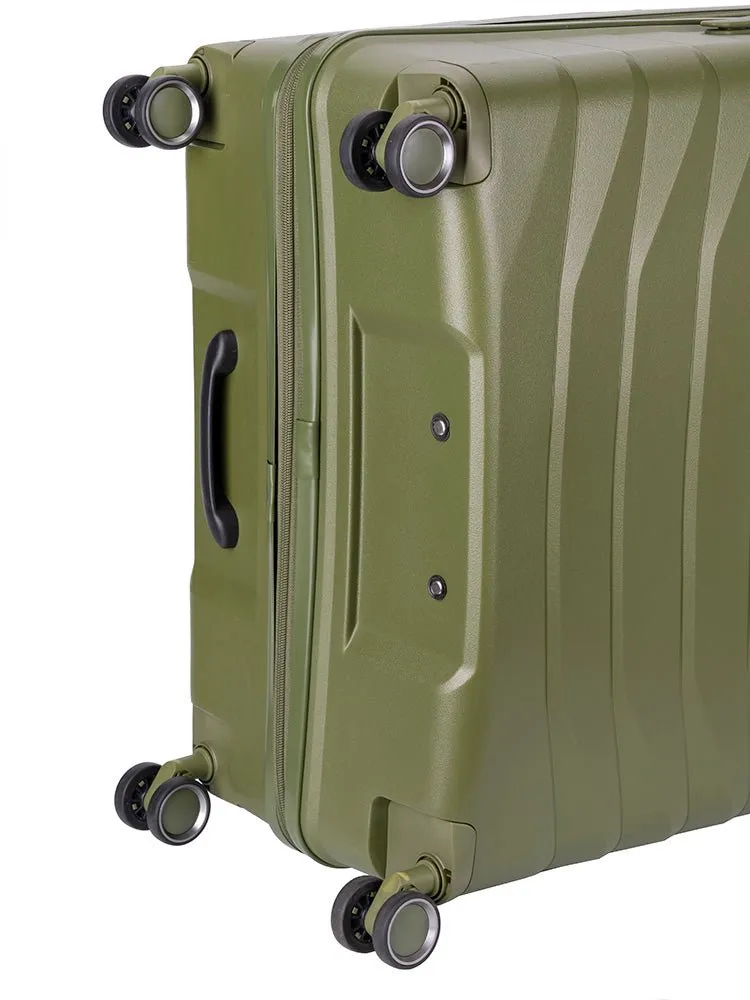 Cellini Grande Xtra Large 4 Wheel Trolley Case | Green