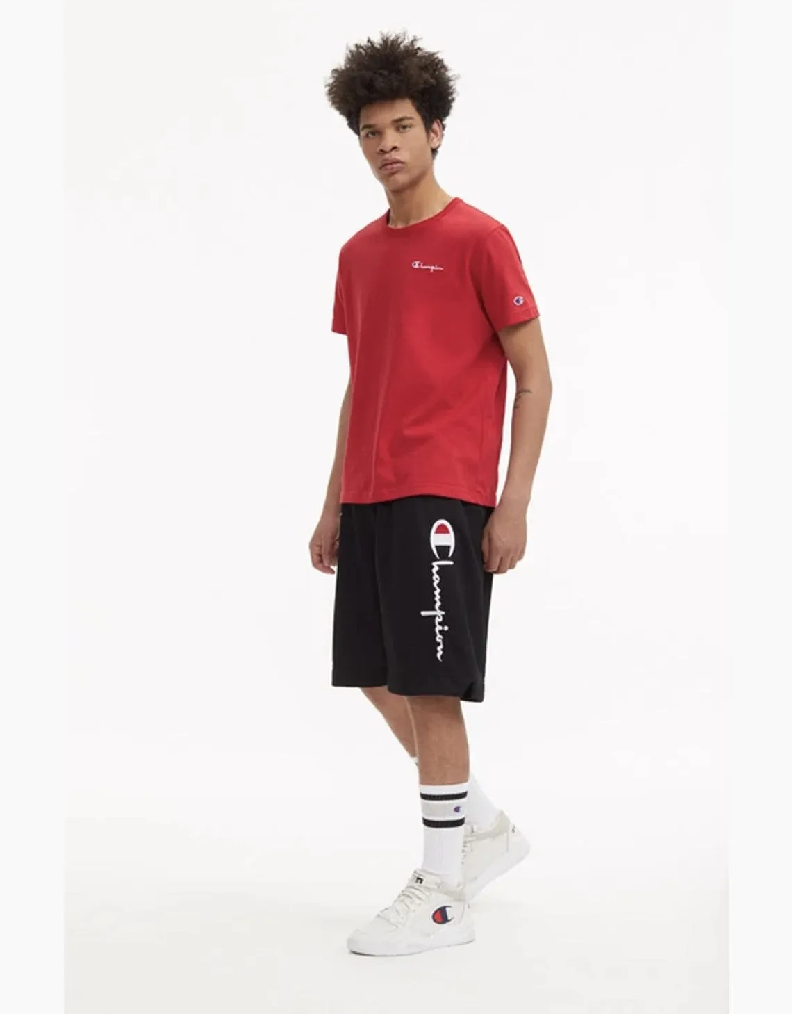 CHAMPION EUROPE BASKETBALL MESH SCRIPT LOGO SHORTS BLACK