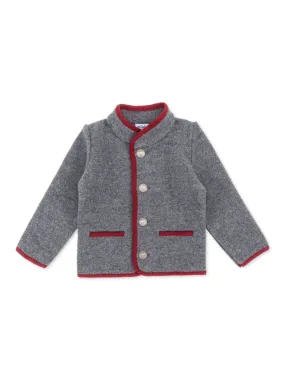 Chaqueta austriaca gris ribete