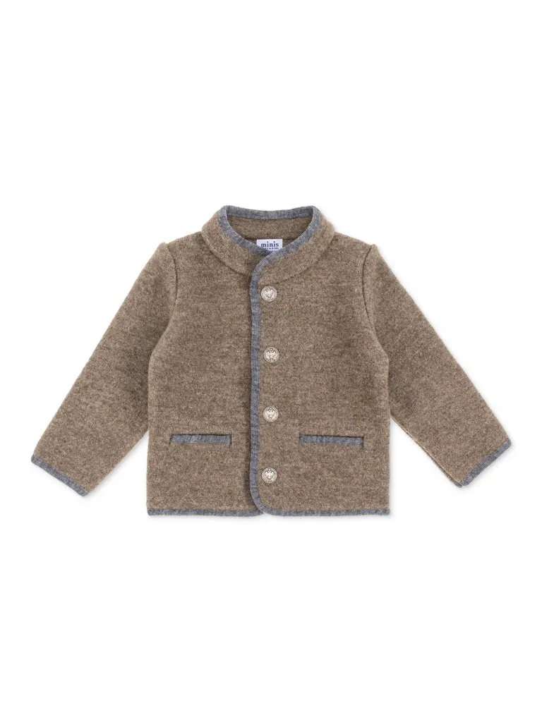 Chaqueta austriaca ribete gris