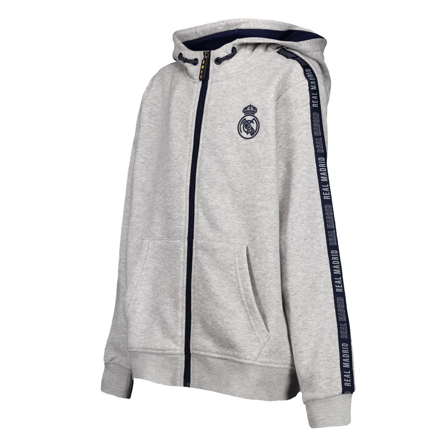 Chaqueta Chándal Niños Kids on Tour Real Madrid Cremallera Cinta Gris