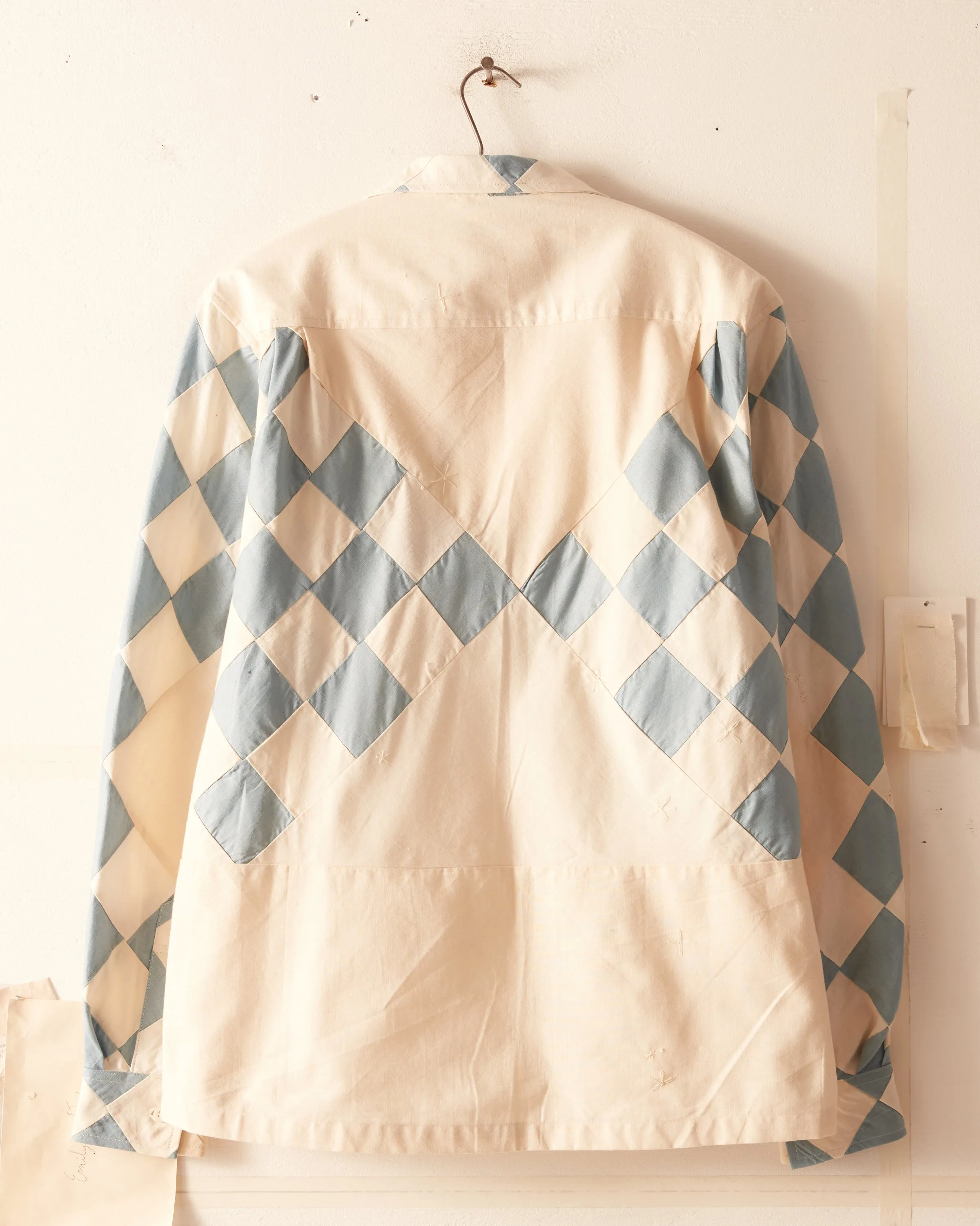 Checkerboard Patch Quilt Shirt - M/L