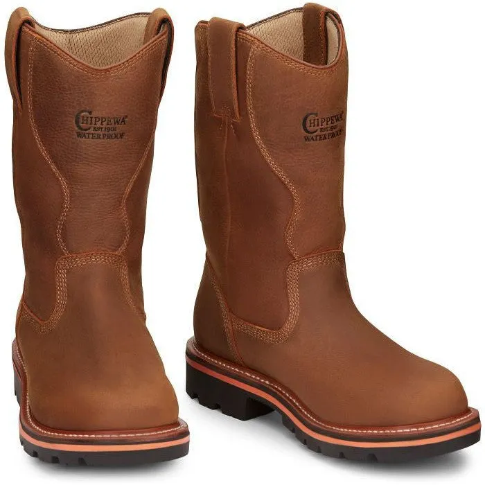 Chippewa Men's Thunderstruck 11" WP Slip Resist Work Boot -Tan- TH1040