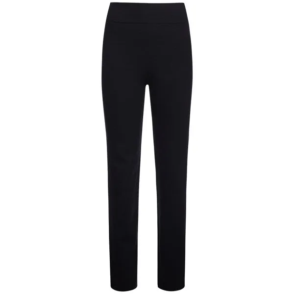 Cigarette-Leg Fiammato Pant in Black