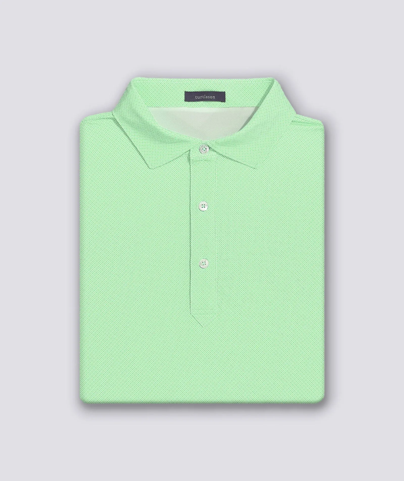 Clarence Mini Diamond Jacquard Performance Polo - Closeout