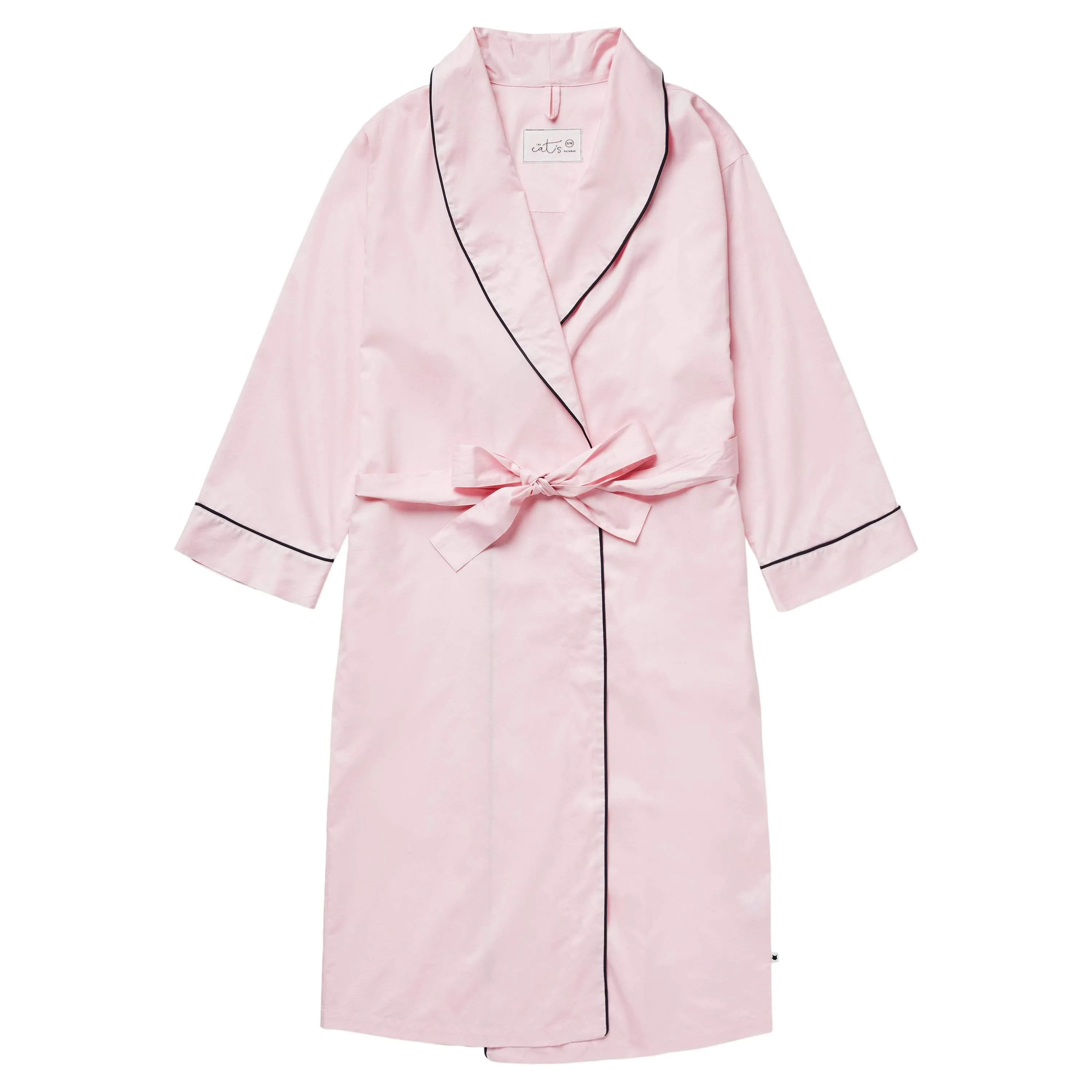 Classic Luxe Pima Shawl Collar Robe - Pink