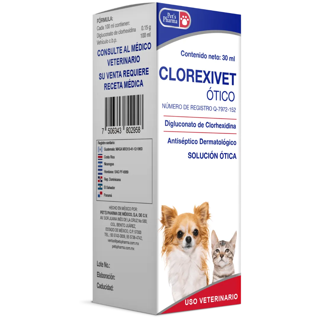 Clorexivet Solución tica 30ml - Pet's Pharma