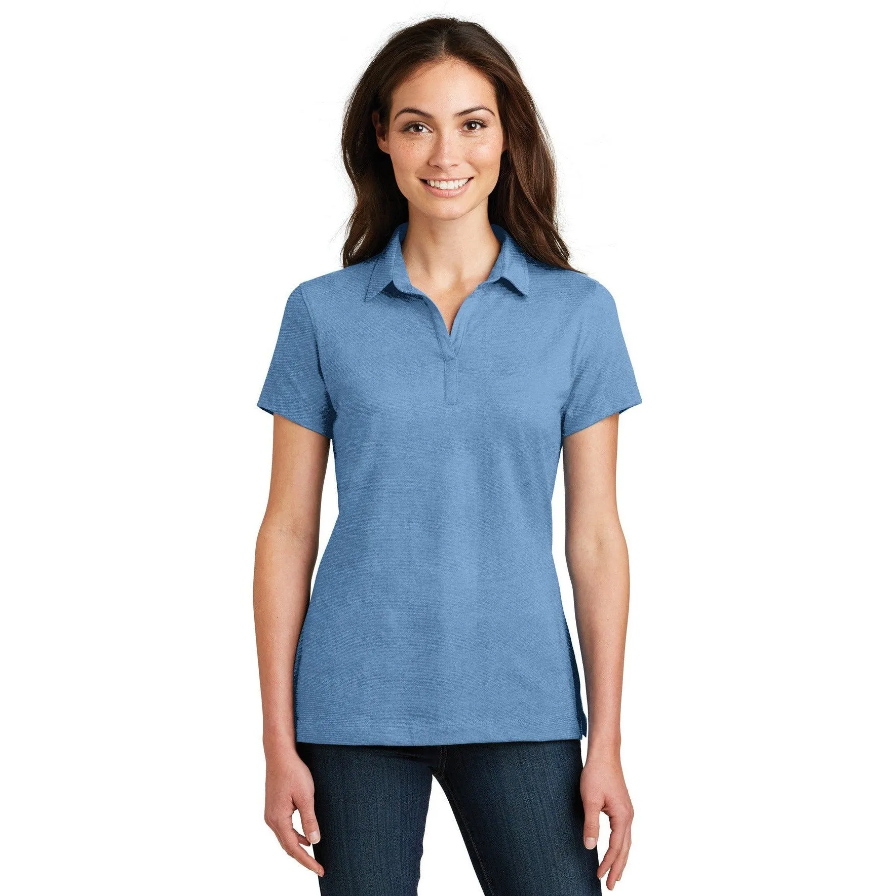 CLOSEOUT - Port Authority Ladies Meridian Cotton Blend Polo