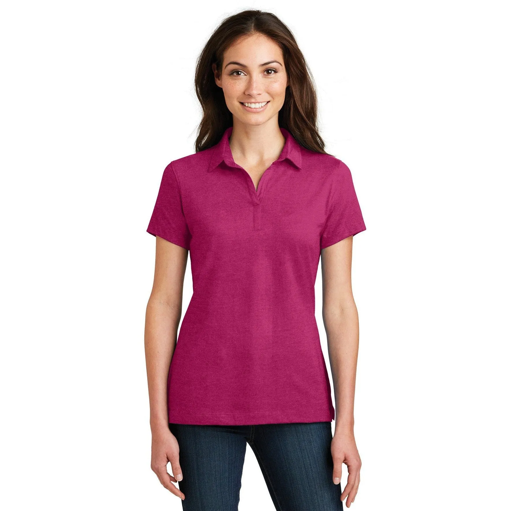 CLOSEOUT - Port Authority Ladies Meridian Cotton Blend Polo