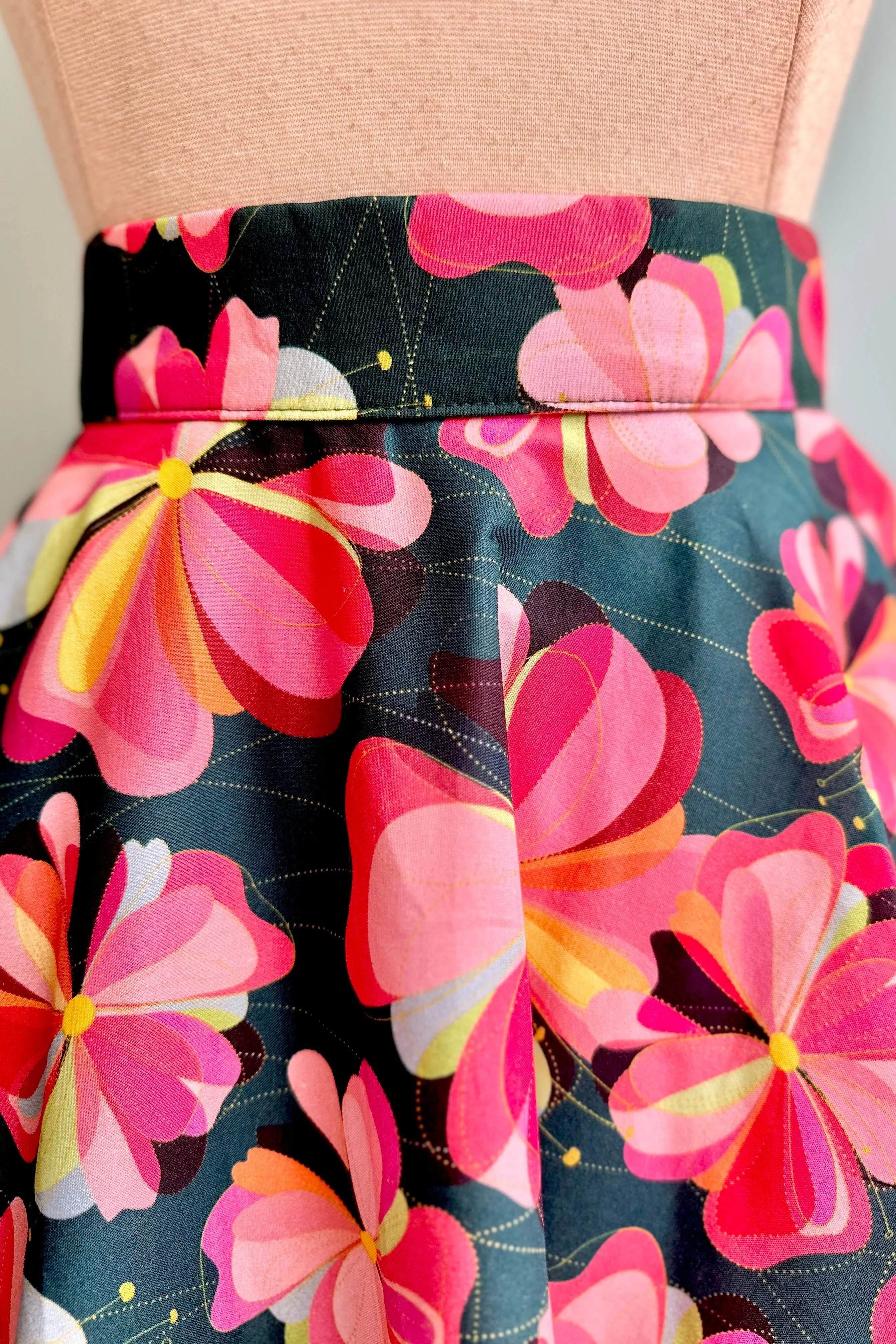 Colorful Pinwheel Circle Skirt by Heart of Haute