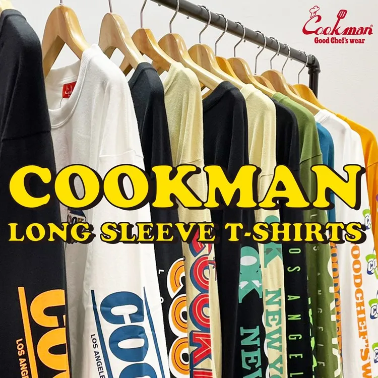 Cookman Long Sleeve Tees - Skating Burger : Beige