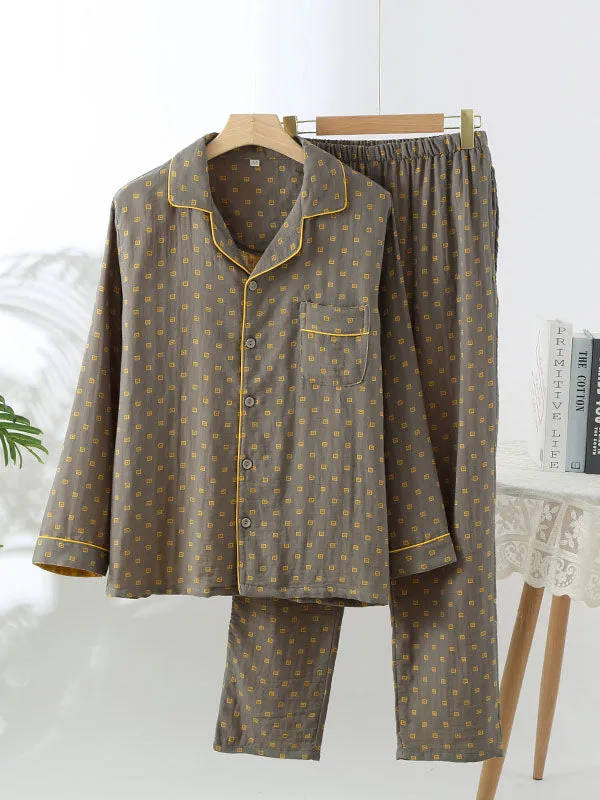 Cotton Check Couple Pajama Set