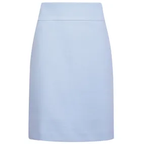 Cotton Knit Pull on Skirt in Giorgio Blue