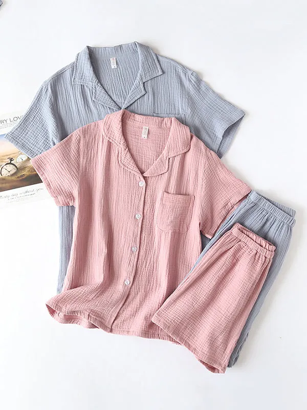 Couple Pajamas Short-sleeved Shorts