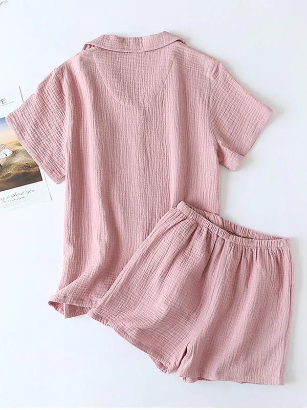 Couple Pajamas Short-sleeved Shorts