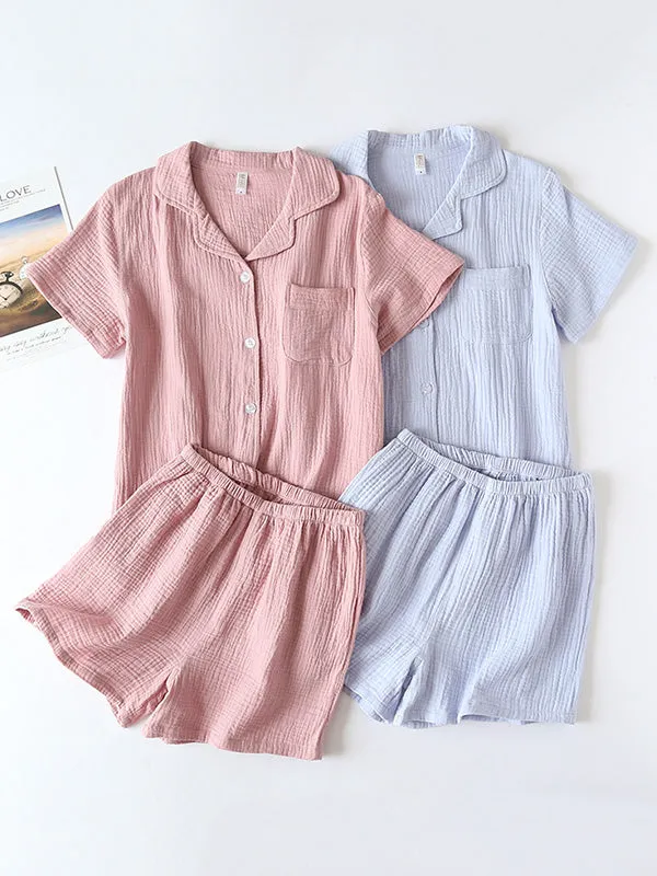 Couple Pajamas Short-sleeved Shorts