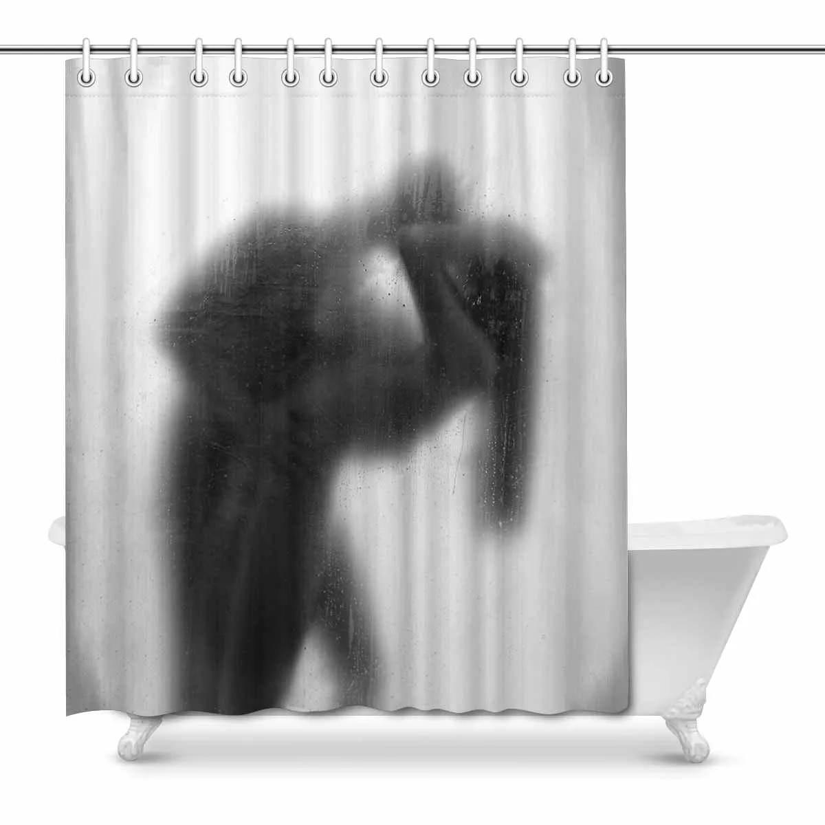 Couple Shadow Shower Curtain 66"x72"