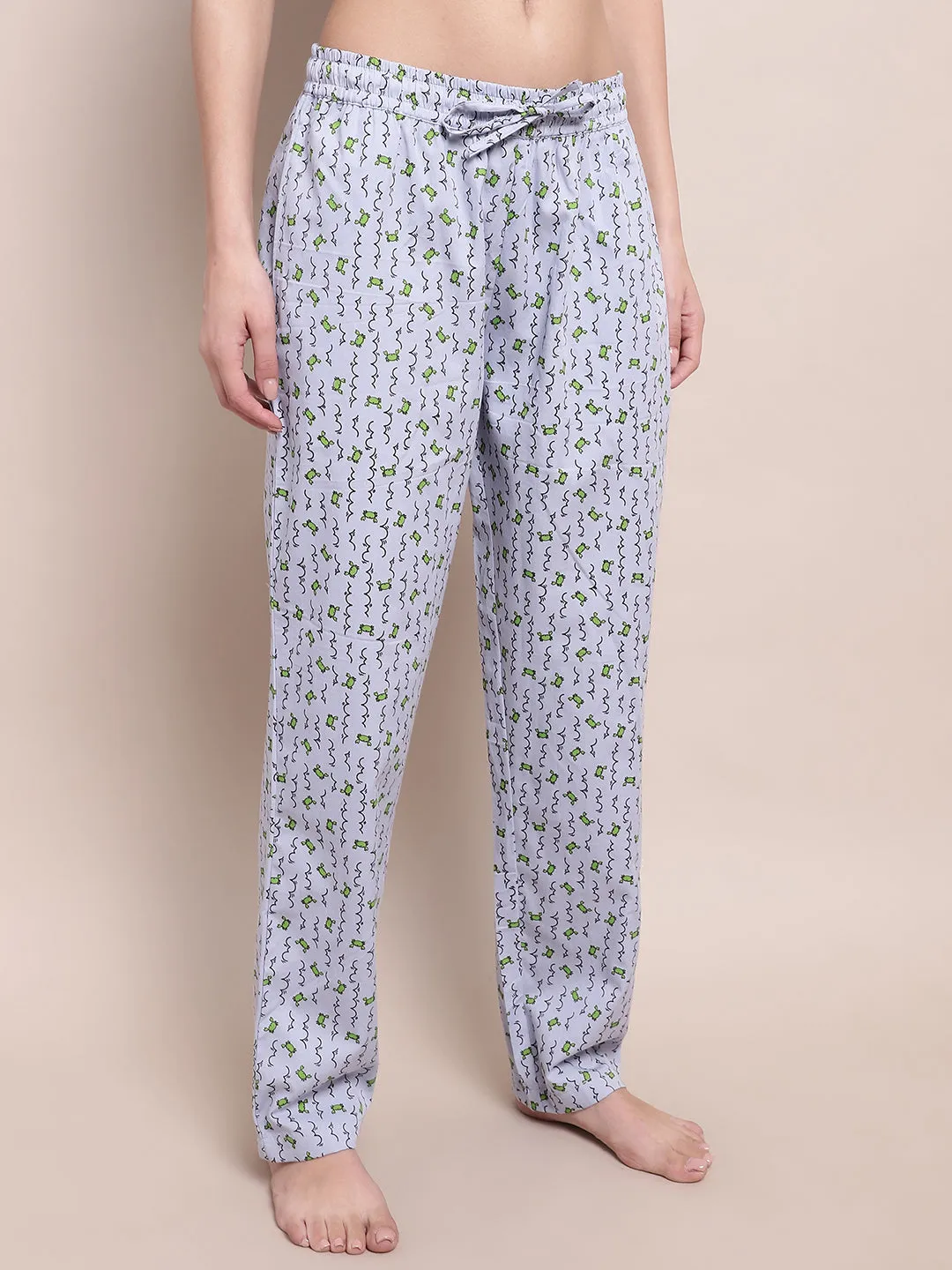 Crab Print Pyjama - Blue