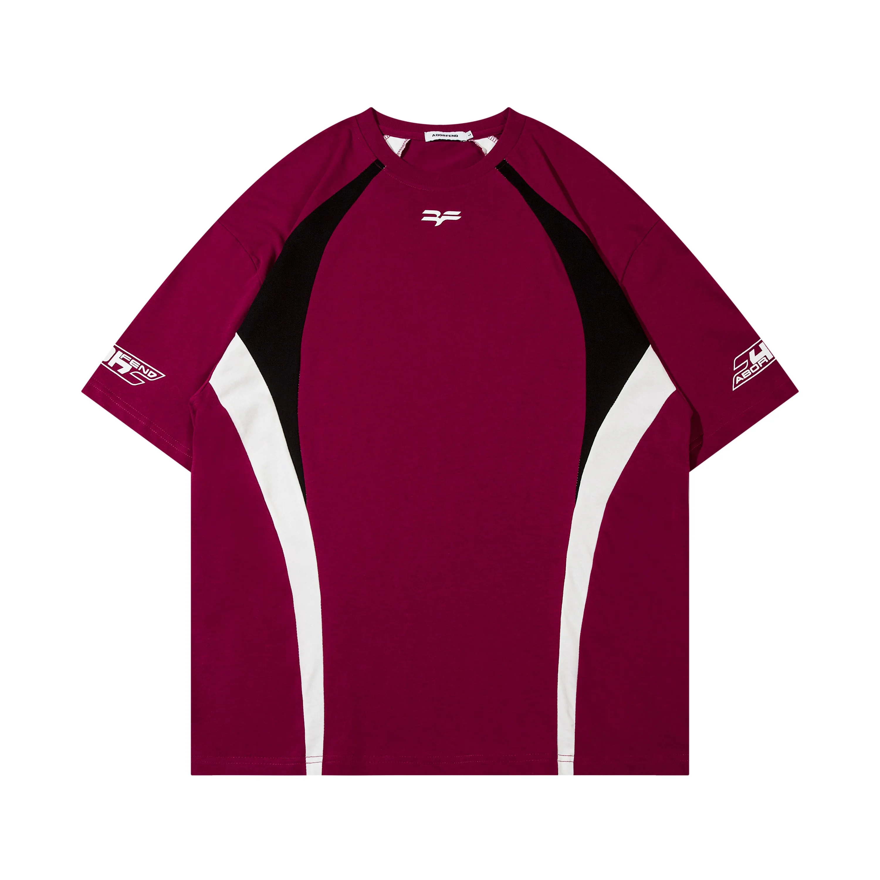 Crimson Curve | Retro Racing Style T-Shirt