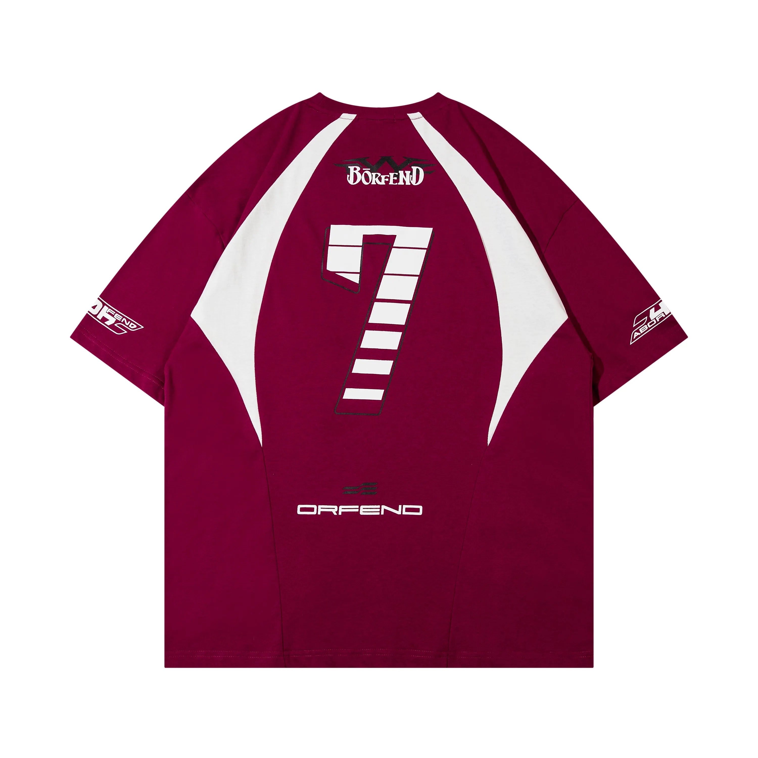 Crimson Curve | Retro Racing Style T-Shirt