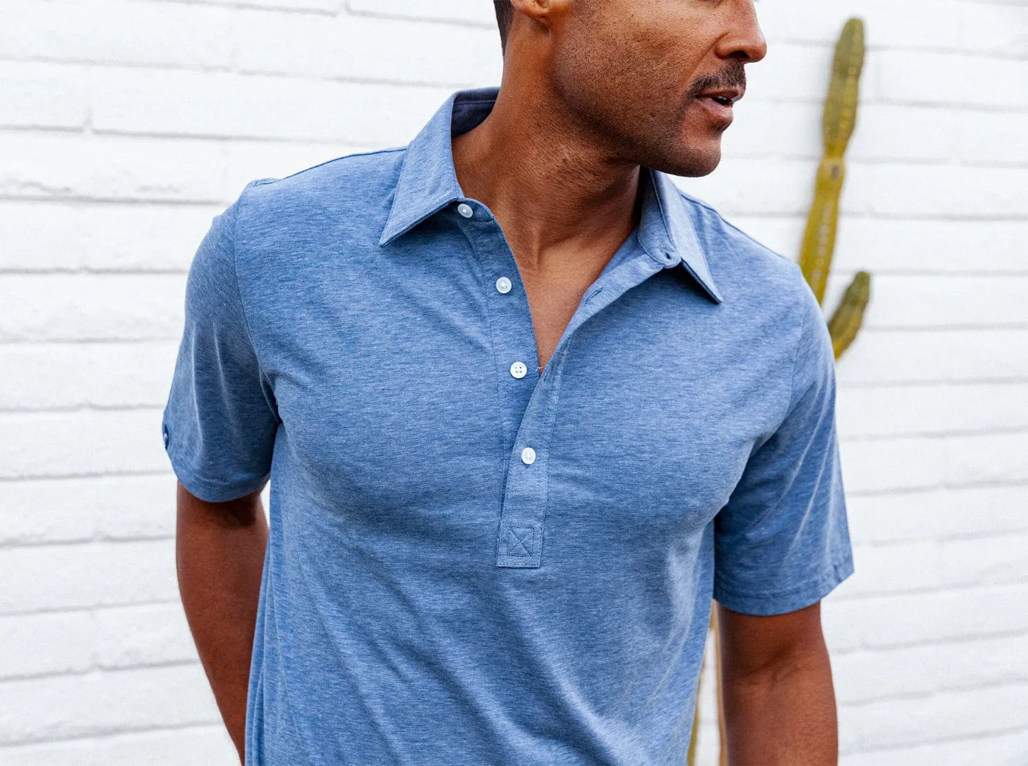 Criquet Performance Range Polo - Denim