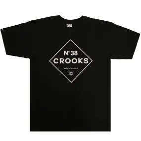 Crooks & Castles No38 T-Shirt Black New