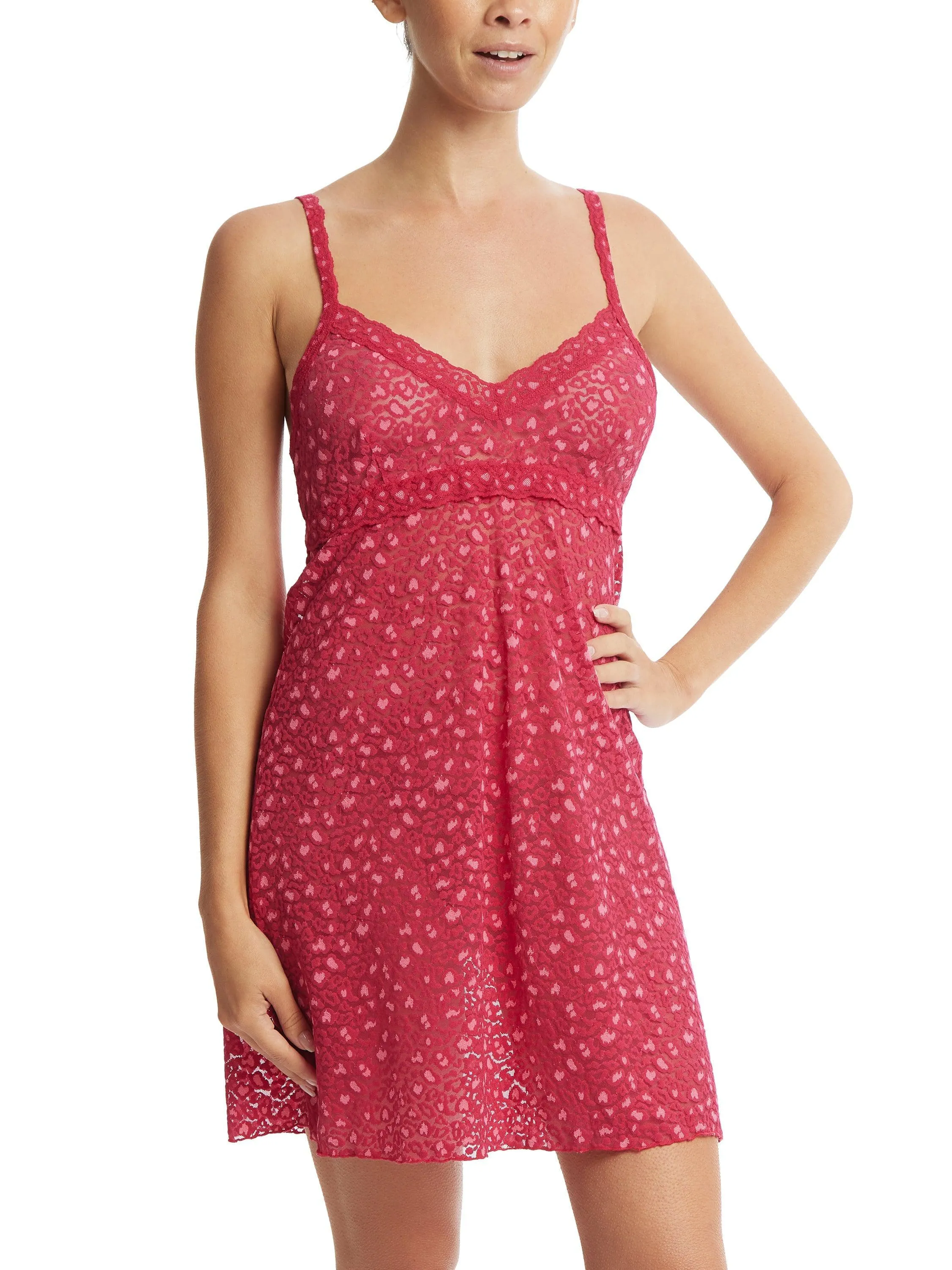 Cross-Dyed Leopard Chemise Berry Sangria Sale