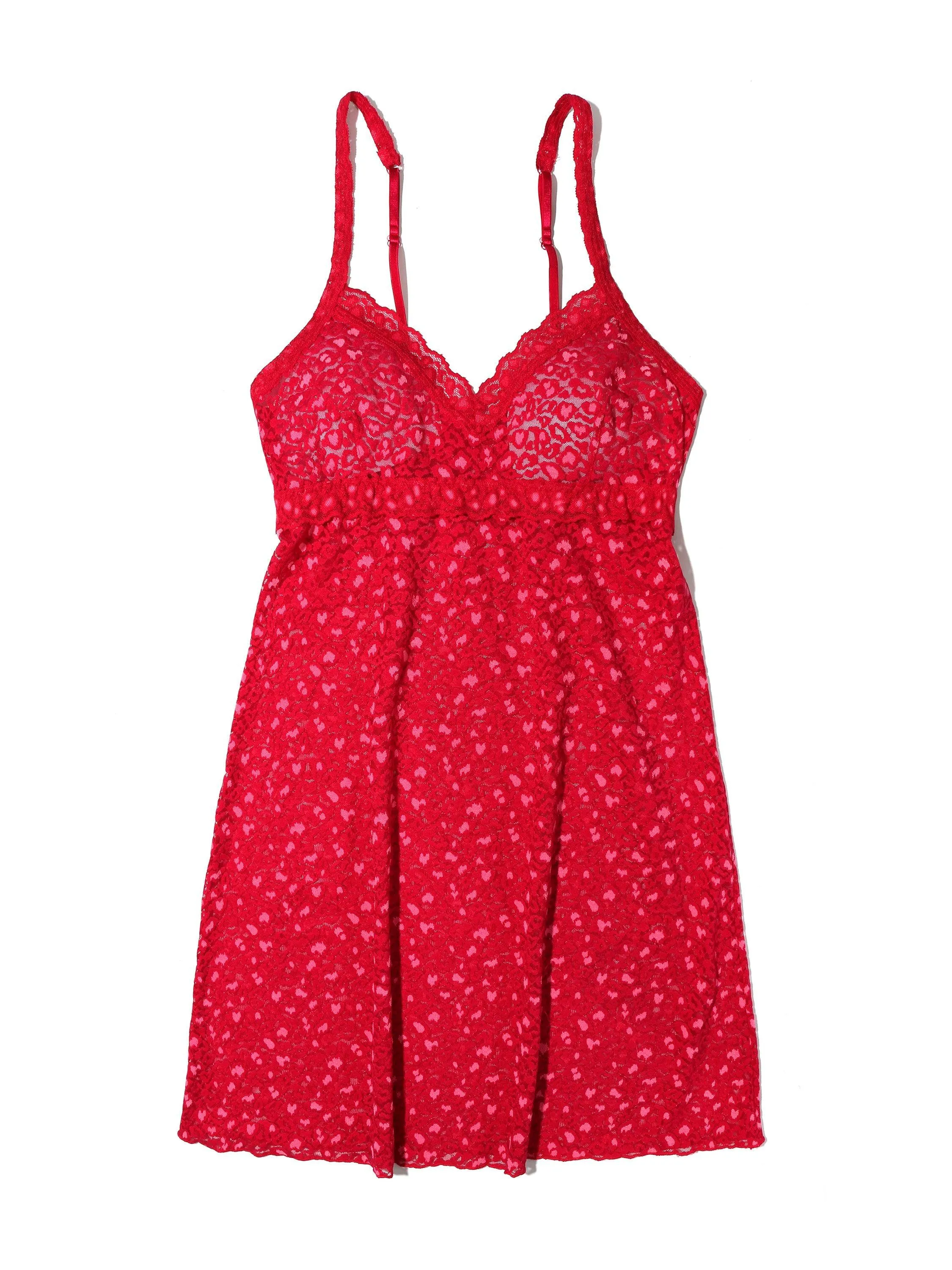 Cross-Dyed Leopard Chemise Berry Sangria Sale