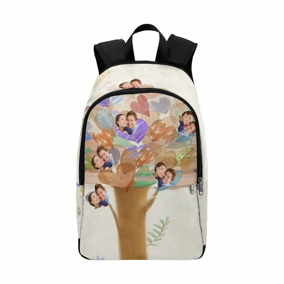 Custom Couple Face Tree of Love Heart Backpack