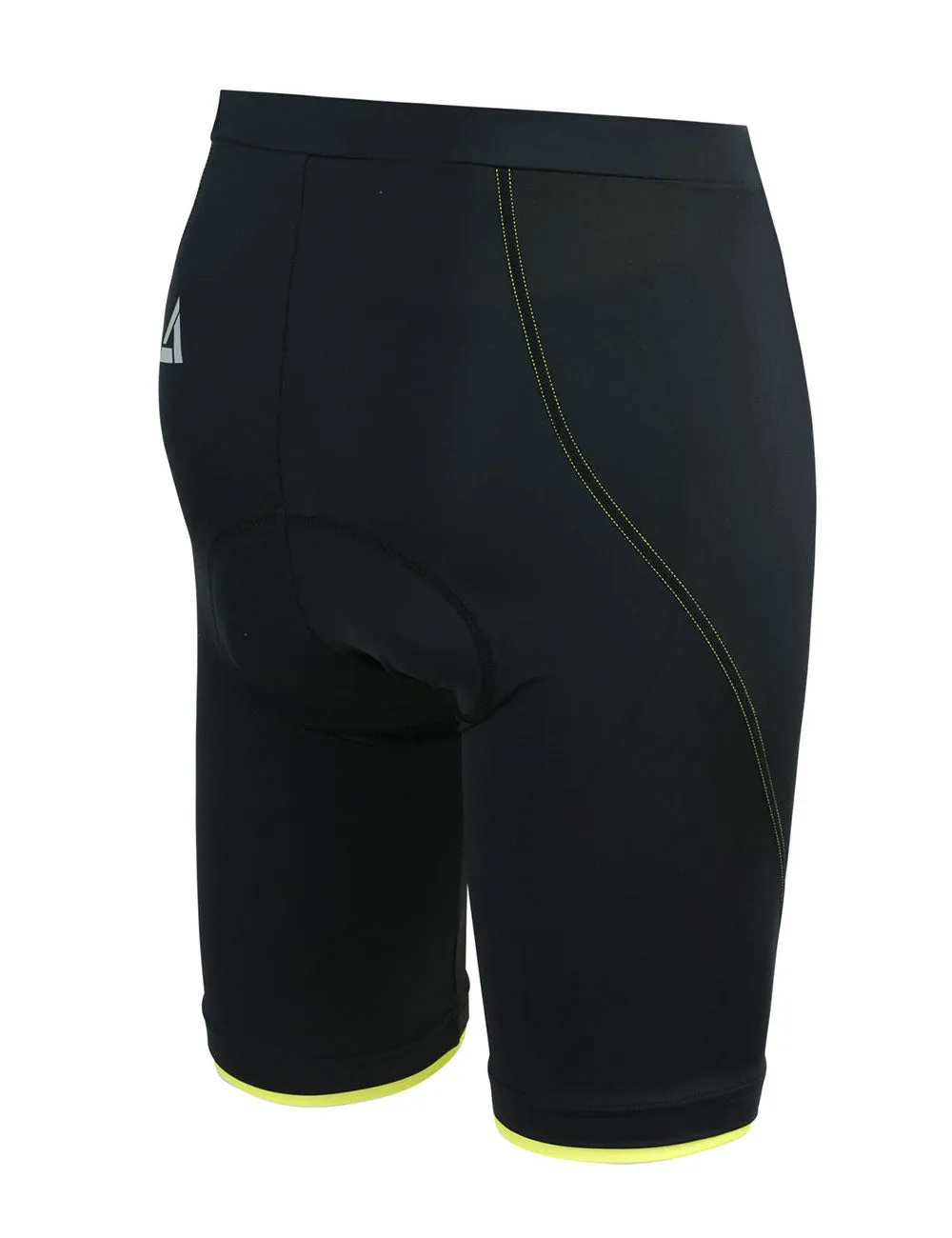 Damen Fahrradhose Kurz Comfort Line Schwarz-Neon Setprodukt