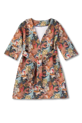 DAVID - BOYS' ROBE IN DINOSAUR PRINT