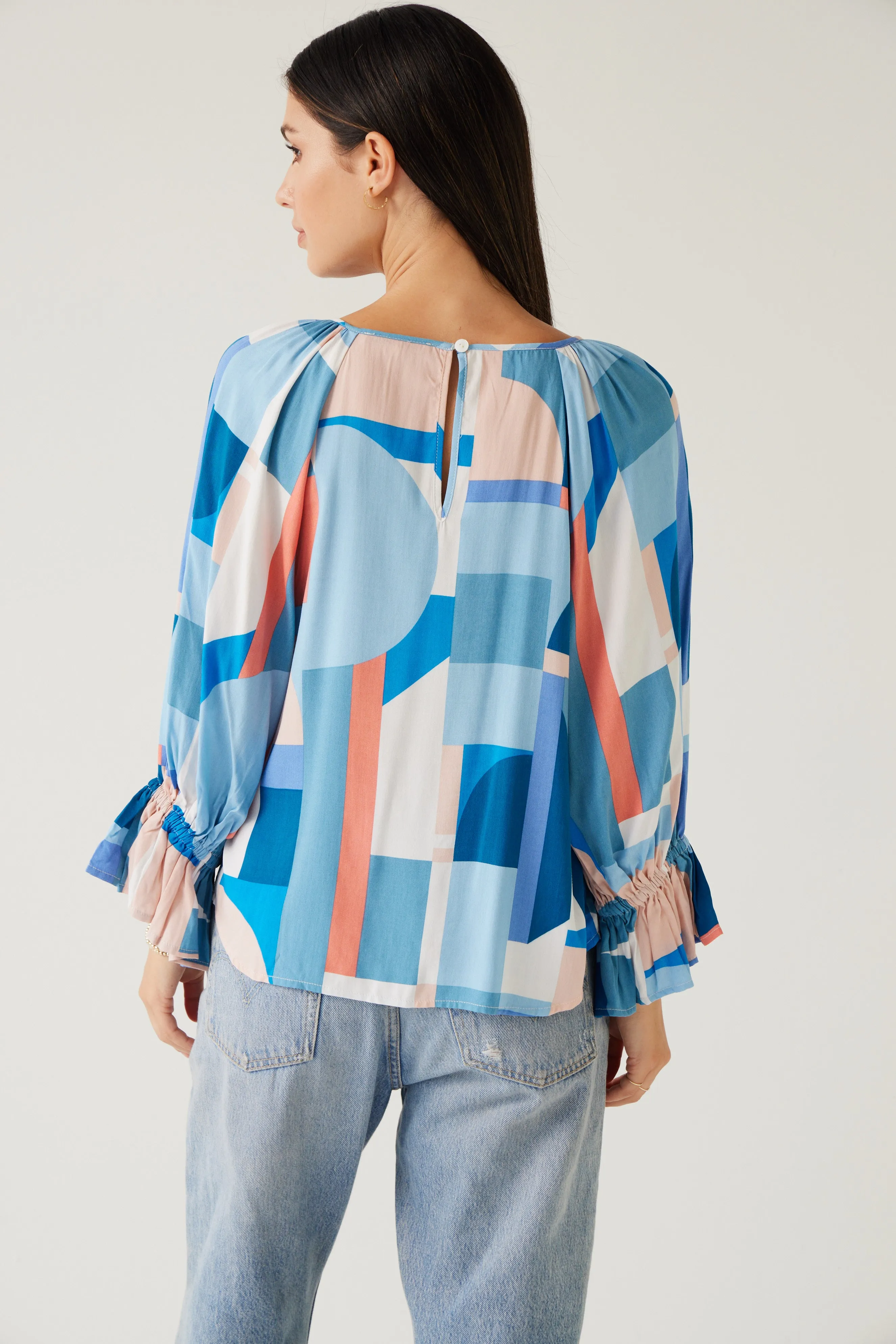 Davis Top | Blue Geo