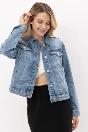 DENIM JACKET WING MED