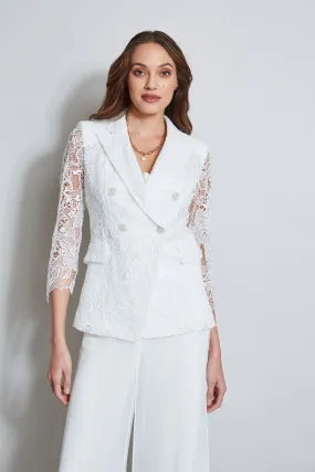 Double Breasted Lace Blazer