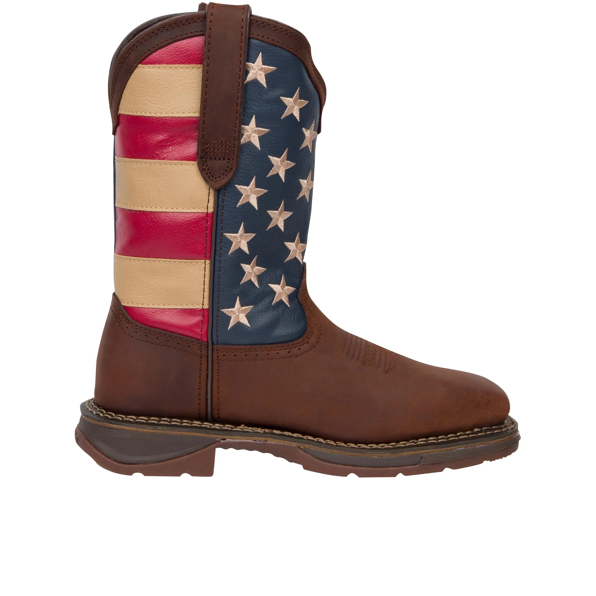 Durango Rebel Work Steel Toe Dark Brown/Union Flag