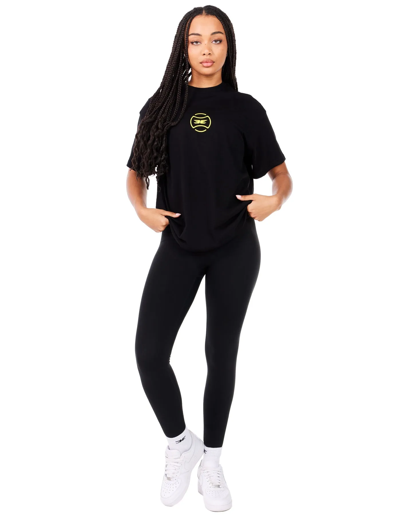 EE Tennis Women's Oversized Tee - Black