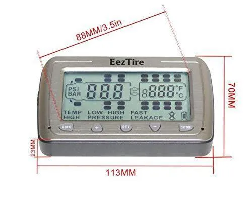 EEZTire-TPMS Real Time/24x7 Tire Pressure Monitoring System (TPMS4B) - 4 Anti-Theft Sensors   Booster, incl. 3-Year Warranty