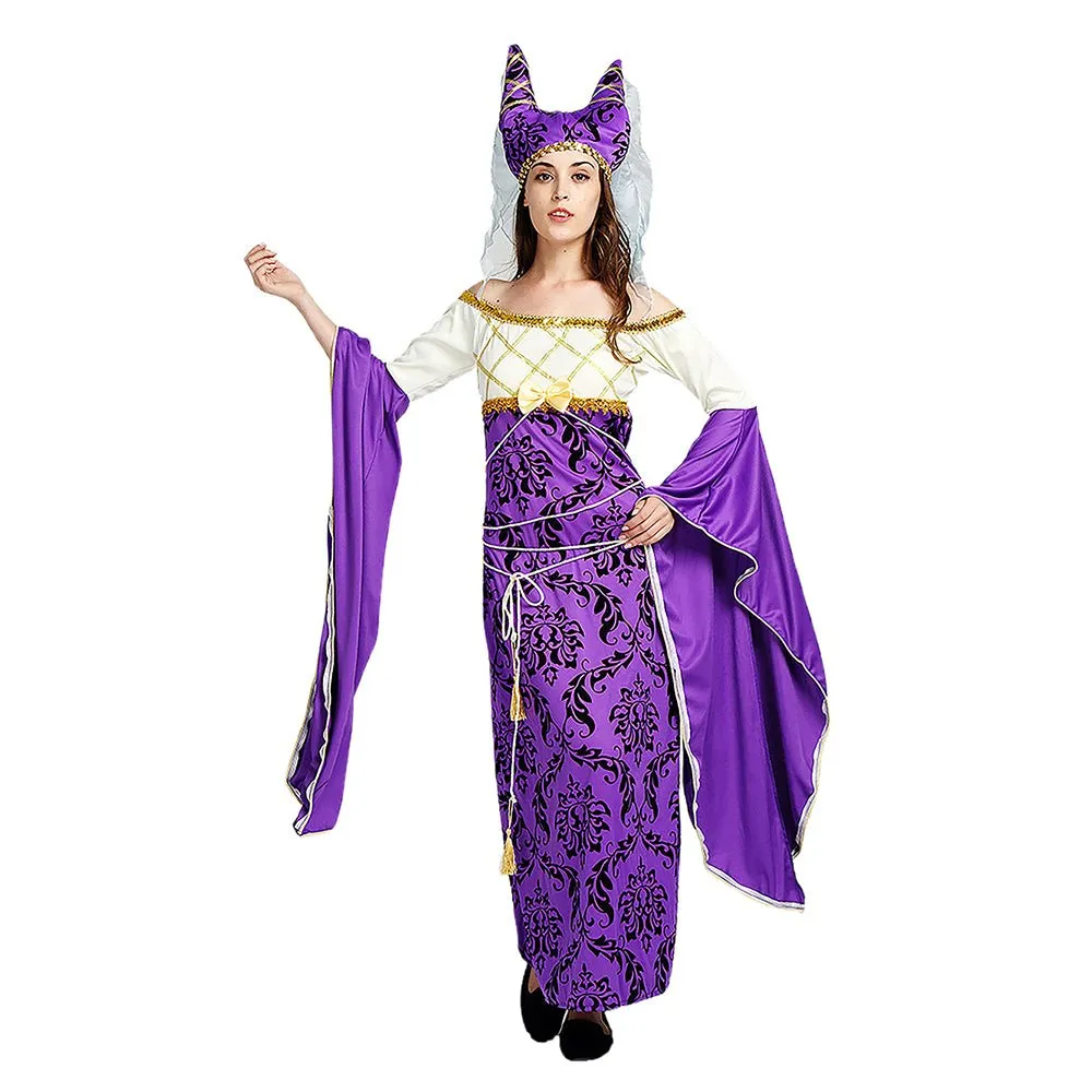 Egyptian Queen Cleopatra themed Adults Halloween Costume Dress Up