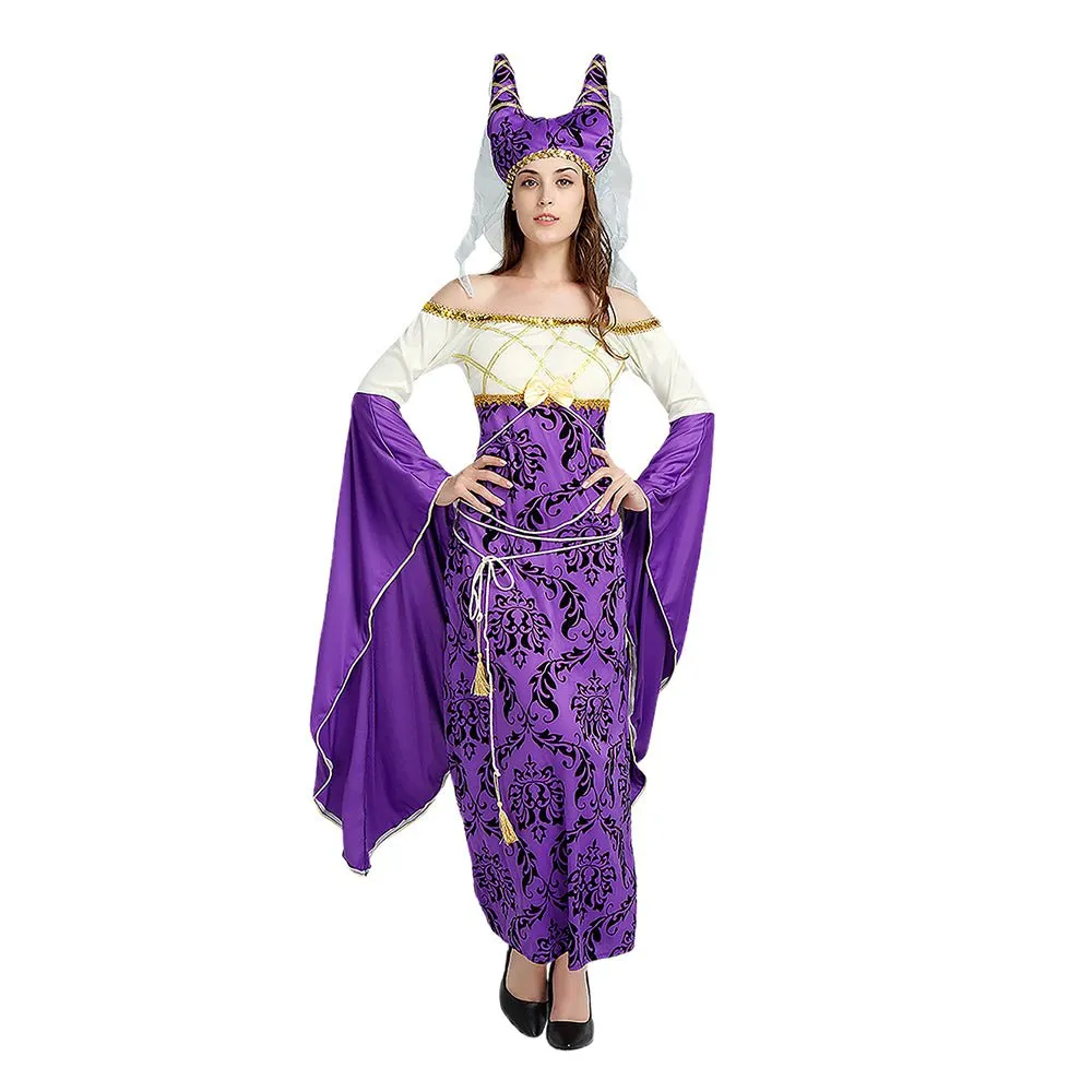 Egyptian Queen Cleopatra themed Adults Halloween Costume Dress Up